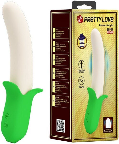 Pretty Love Rechargeable Banana Super Power G Spot Vibrator - G-Spot Vibrators