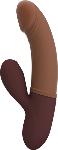 Pretty Love Kane Rechargeable Rabbit Shape G Spot Massager Brown - Rabbit Vibrators