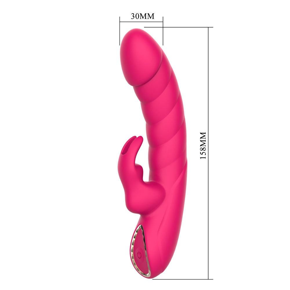Party Up MONICA USB Rechargeable Rabbit Vibrator - Rabbit Vibrators