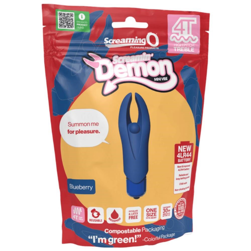 Screaming O Demon 4T High Pitch Treble Clitoral Massager - Clit Ticklers and Pulsators