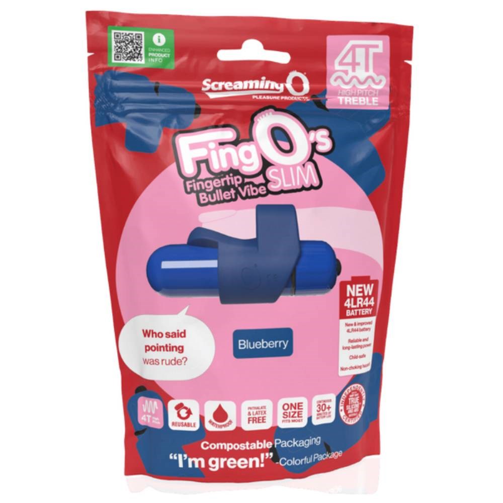 Screaming O FingO's Slim 4T High Pitch Treble Adult Finger Massager - Finger and Tongue Vibrators