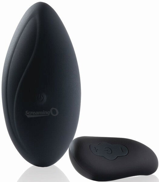 Screaming O Premium Ergonomic Remote Control Panty Vibrator Set Black - Remote Control Vibrators