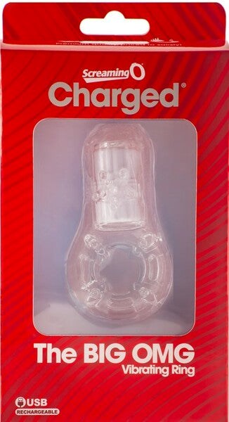Charged The Big Omg Vibrating Cock Ring Clear - Vibrating Cock Rings