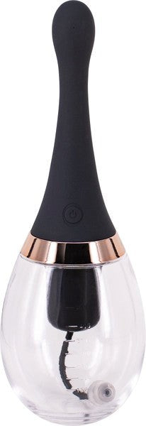 Seven Creations Rechargeable Automatic Anal Douche Black / Clear - Enemas and Douches