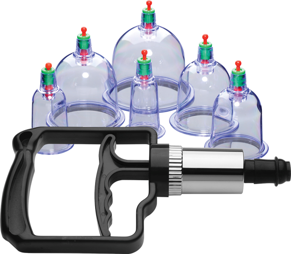 Master Series Sukshen Cupping Set With Acu Points 6 Piece - Breast and Nipple Toys