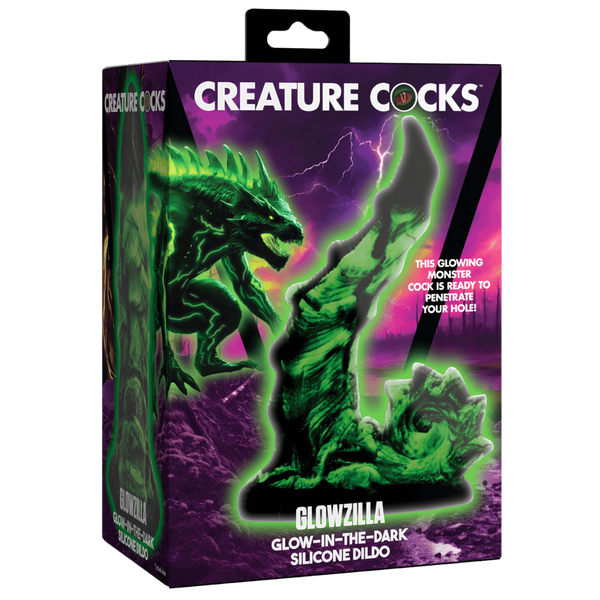 Creature Cocks Glowzilla Glow In the Dark Fantasy Silicone Dildo - Realistic Dildos