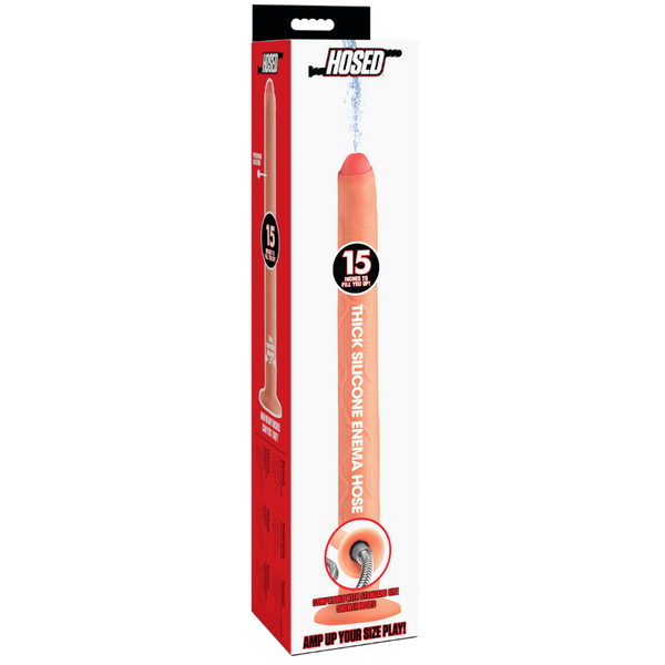 Thick Silicone Enema Hose 15 Inch by XR Brands - Enemas and Douches