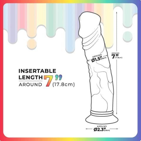 Excellent Power Jellido Clear Coloured 18 cm Realistic Jelly Dildo - Realistic Dildos