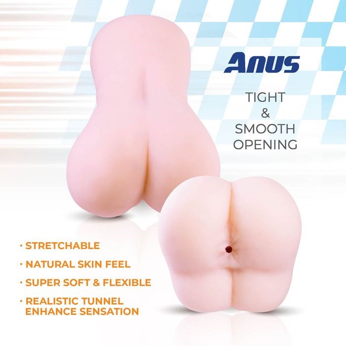 Excellent Power Bulky Sip Mini Doggy Style Male Stroker Flesh - Realistic Butts And Vaginas