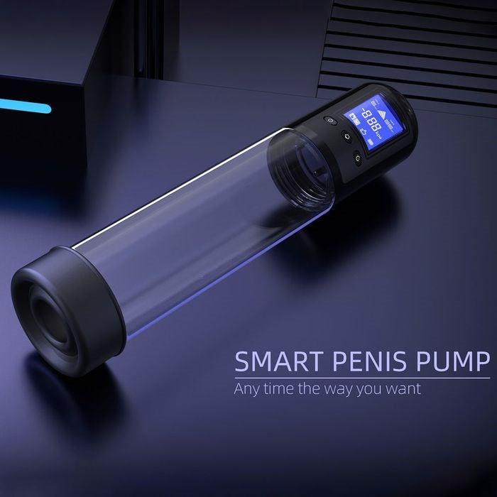 LuvPump USB Rechargeable Smart Automatic Penis Pump Clear - Penis Pumps And Stretchers