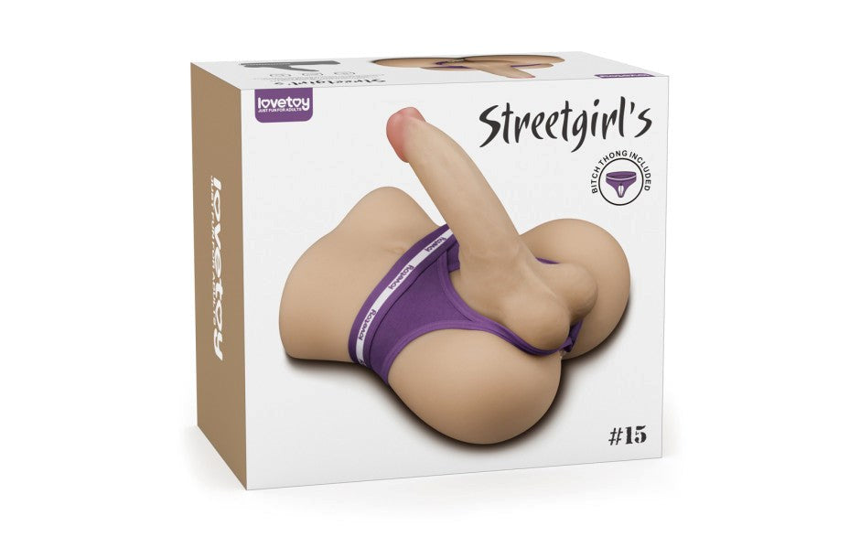 Lovetoy Streetgirls #15 Steven Realistic Male Butt With Bendable Dildo & Balls - Masturbators and Strokers