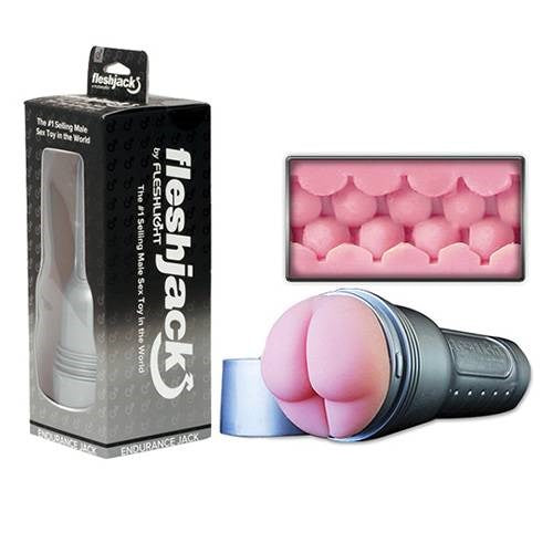 Fleshjack Pink Jackass Endurance Mens Masturbator - Fleshlight Male Masturbators