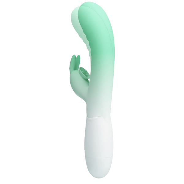 Pretty Love Cerberus 30 Function Vibrating Rabbit Massager Seafoam / White - Rabbit Vibrators