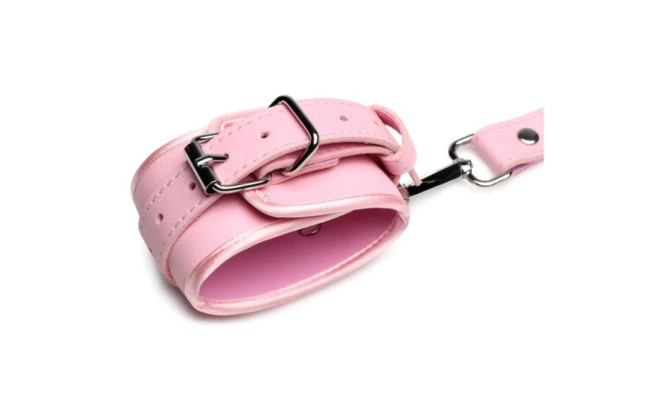 Strict PU Faus Leather Bondage Harness with Bows M / L - Cuffs And Restraints
