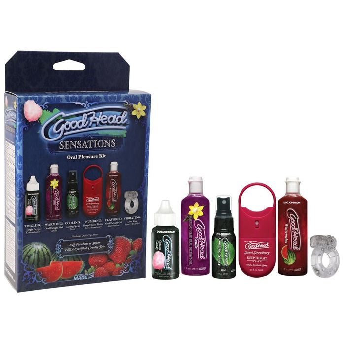 Doc Johnson GoodHead Lotion Sensations Kit 6 Piece - Massage Oils and Lubricants