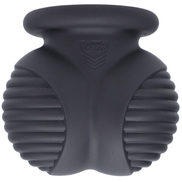 Doc Johnson Fort Troff Ball Bunker Ball Stretcher Black - Ball Stretchers and Crushers