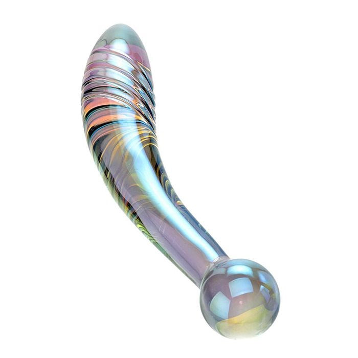 Adam & Eve FAIRY WAND Ridged Glass Dildo 22cm - Glass Sex Toys