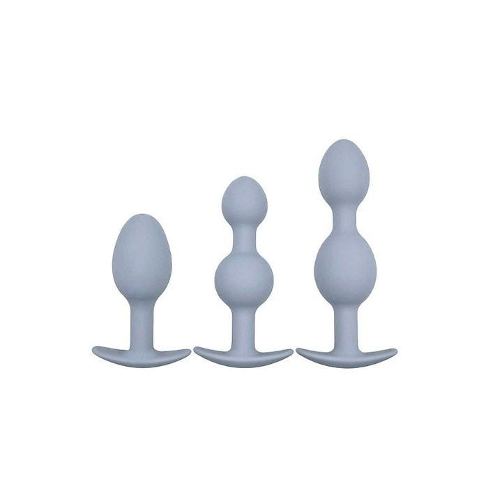 VIBRA-BALL TRIO Weighted Anal Training Set by Adam & Eve - Butt Plugs