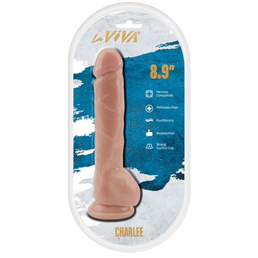La Viva Charlee 8.9 Inches Realistic Dong Flesh - Realistic Dildos