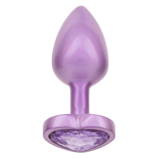 California Exotics Jewel Amethyst Heart Shape Butt Plug