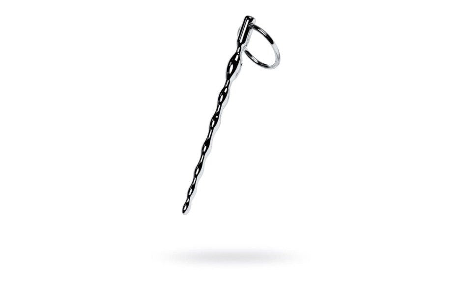 Metal Silver Braided Urethral Plug With Replaceable Ring - Urethral Sounds