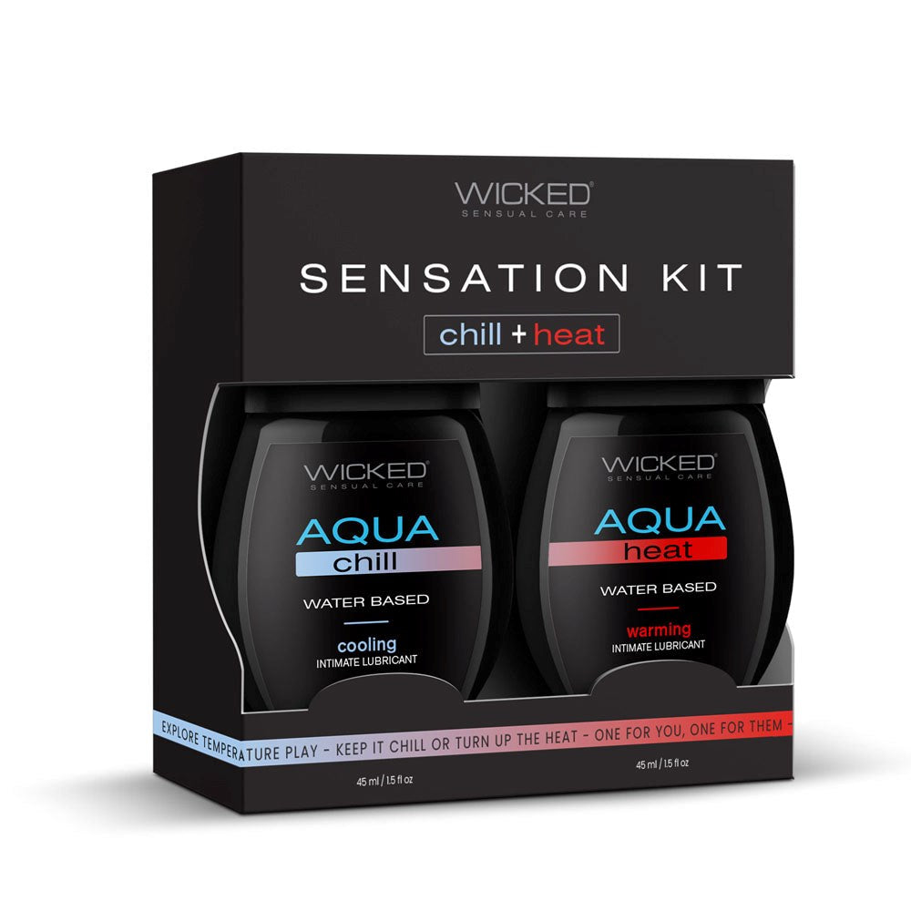 Wicked 2 Pack Water Based Lubricant Sensation Kit 120 ml - Water Based Lubes