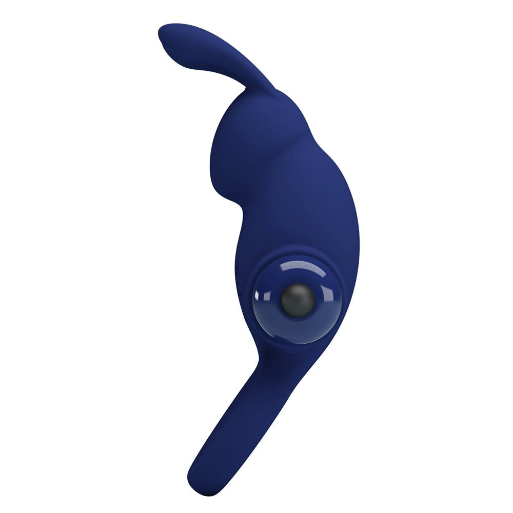 Pretty Love Jiro 10 Functions Powerful Cock Ring Navy Blue - Vibrating Cock Rings