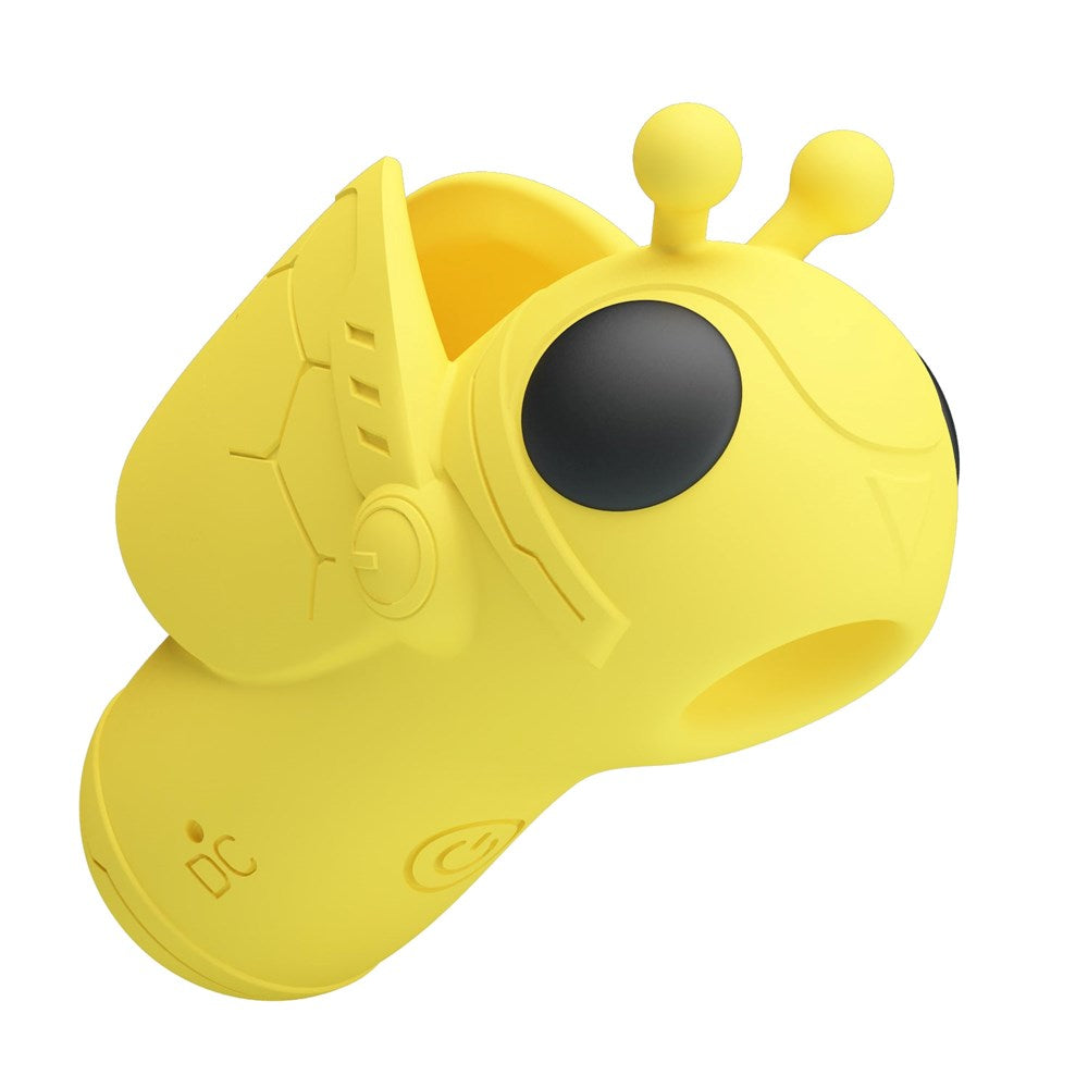 Pretty Love Magic Bee Rechargeable Finger Vibrator Yellow - Finger and Tongue Vibrators