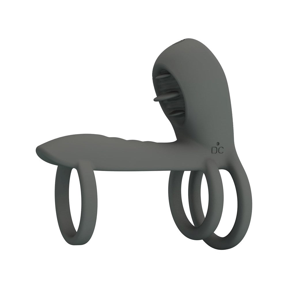 Pretty Love Jammy Master Vibrating Cock Ring Grey - Vibrating Cock Rings