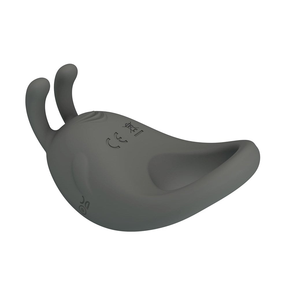 Pretty Love Stratus Rechargeable Master Cock Ring Grey - Vibrating Cock Rings