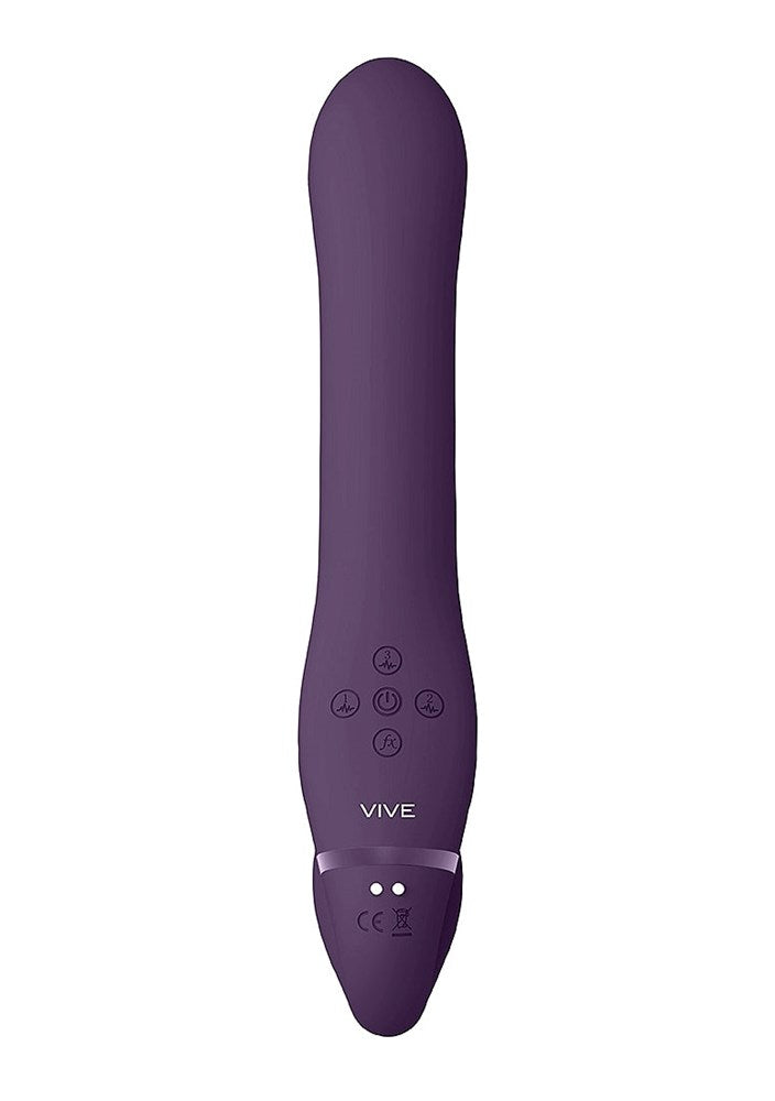 Vive Ai Dual Vibrating & Air Wave Tickler Strapless Strap On - Strap On Sextoys