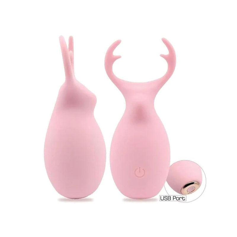 Icon Brands Buzzy Buddy Hello My Deer Clitoral Stimulator - Clit Ticklers and Pulsators