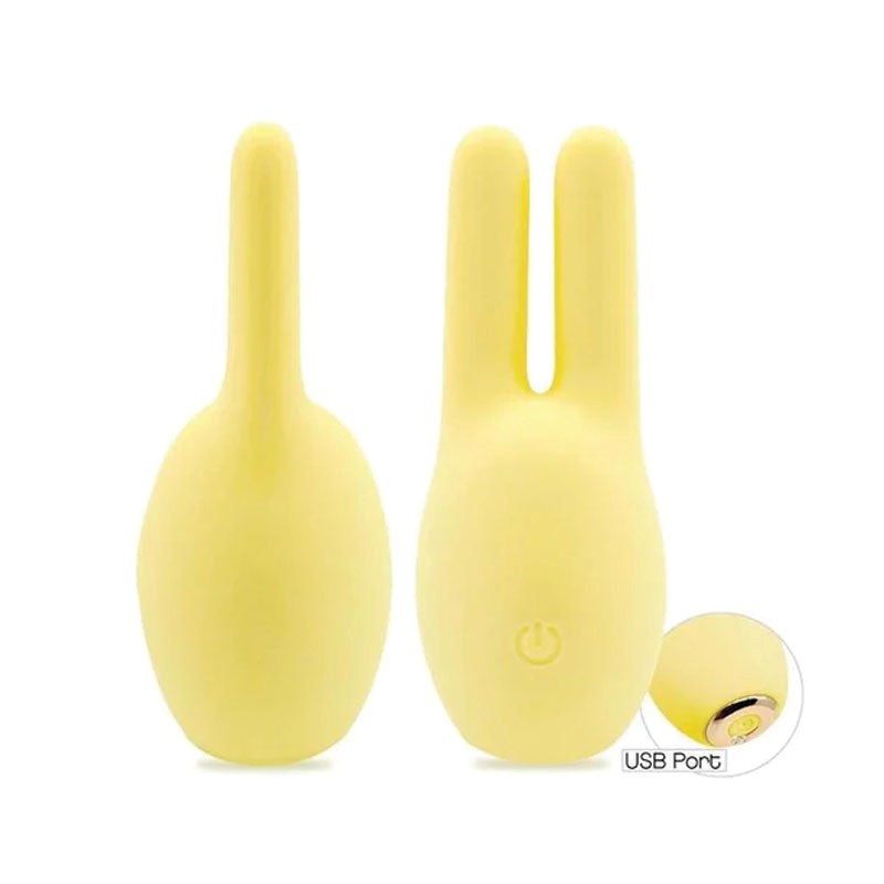 Icon Brands Buzzy Buddy Honey Bunny Clitoral Massager Yellow - Clit Ticklers and Pulsators