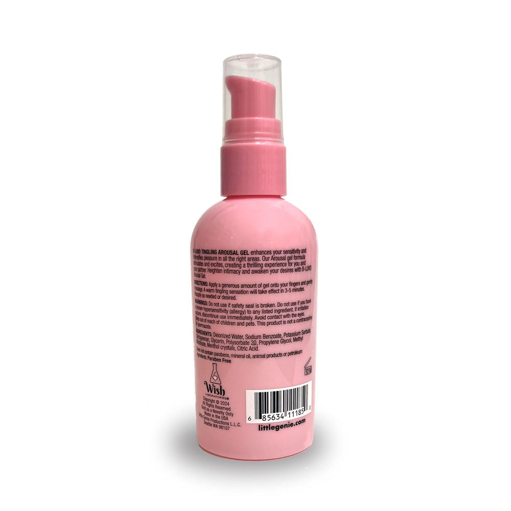 Little Genie B-LUVD Tingling Water Based Arousal Gel 118 ml - Water Based Lubes