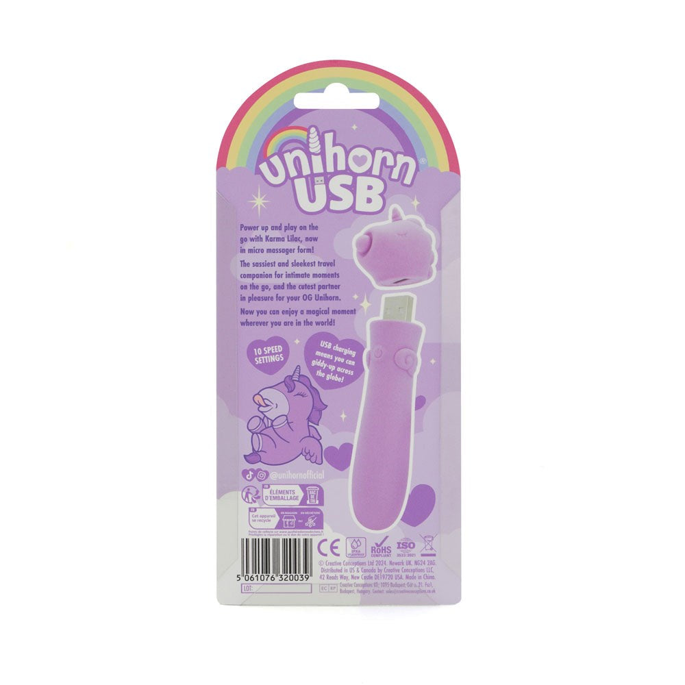 Unihorn Karma Lilac Bullet Massager - Bullet Vibrators