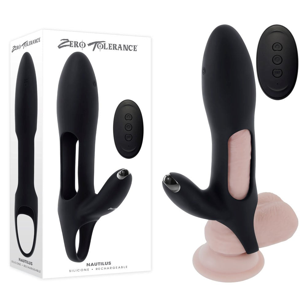NAUTILUS Vibrating Penis Extender Sleeve by Zero Tolerance - Penis Sleeves and Extenders
