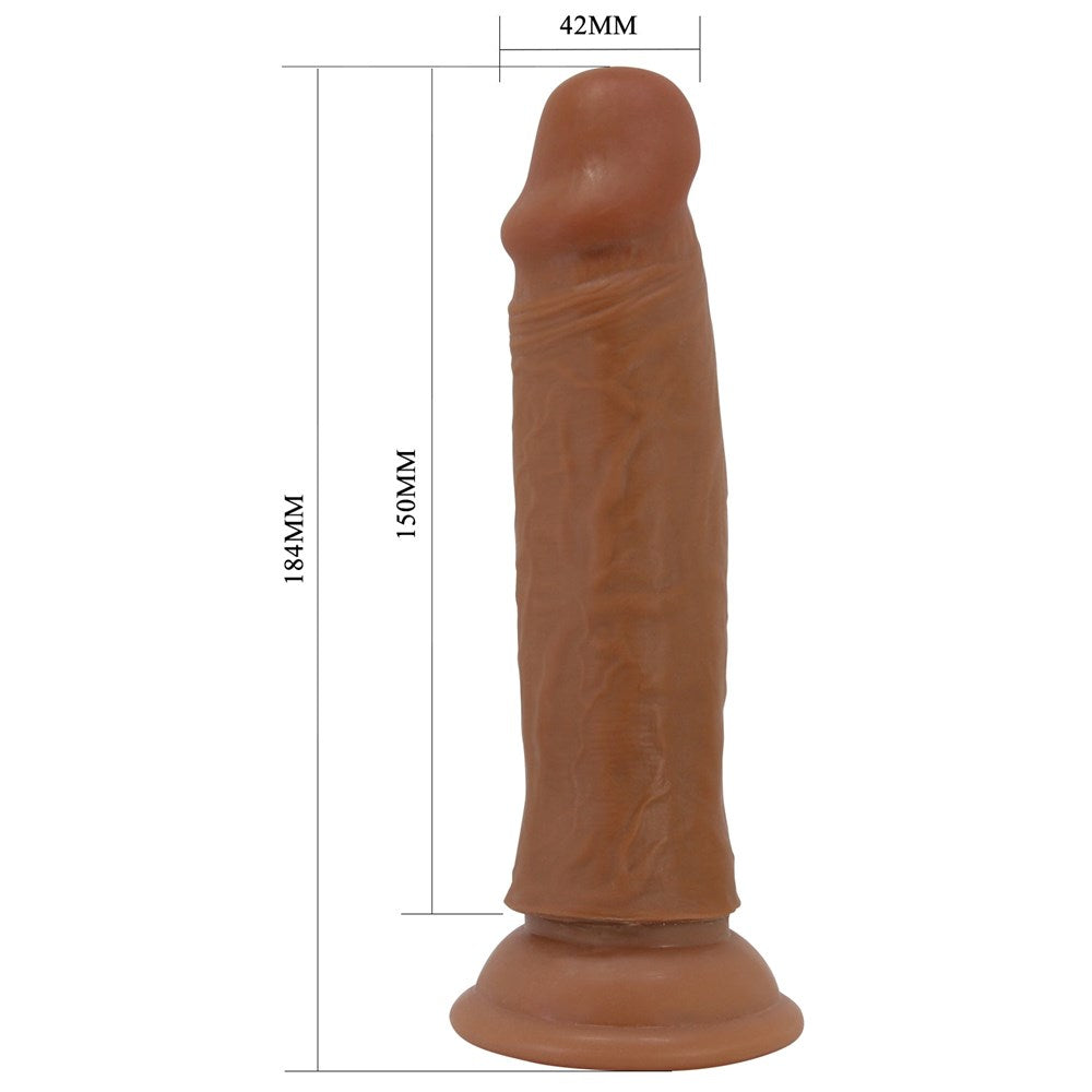 Pretty Love Quentin 7.2 Inch Suction Cup Realistic Dong - Realistic Dildos