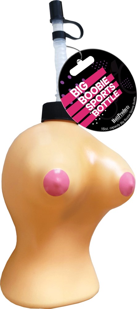 Bachelorette Party Big Boobie Shaped Sports Bottle - Party Gifts and Novelties
