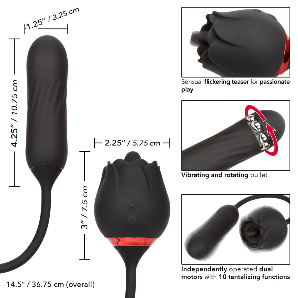 California Exotics Elite Lover Clitoral Vibrator Black - Clit Ticklers and Pulsators