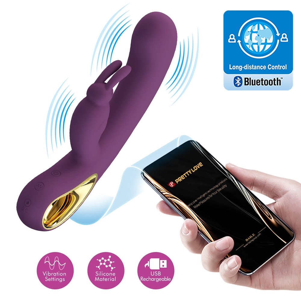 Pretty Love Liam App Control Rabbit Vibrator Byzantium - Rabbit Vibrators