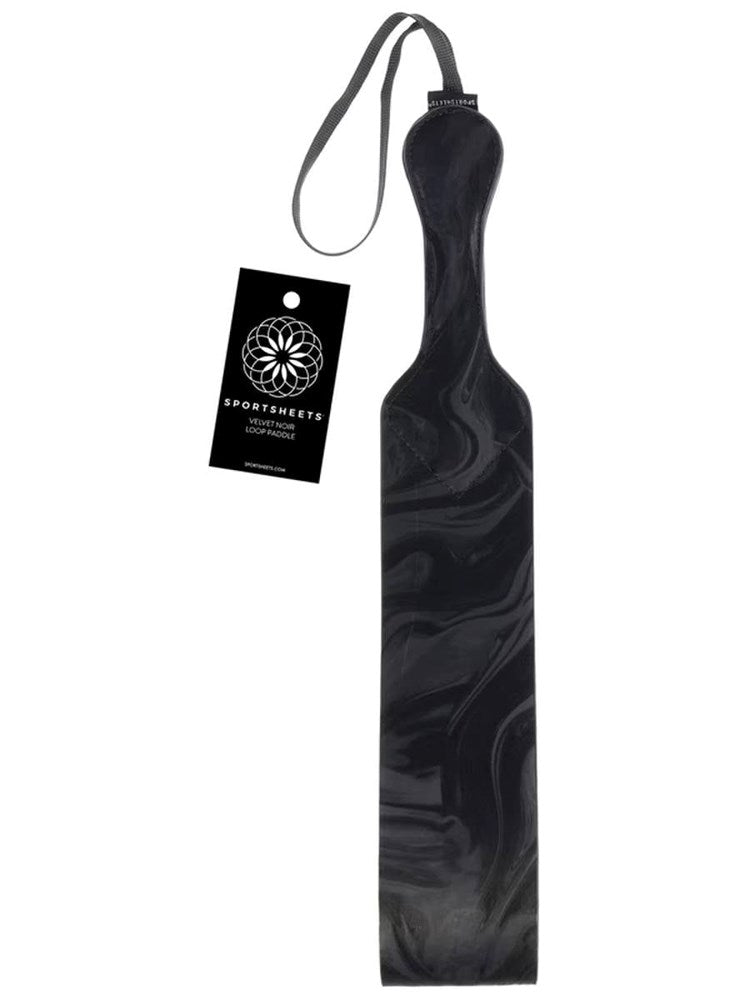 Sportsheets Velvet Noir Loop Bondage Paddle - Paddles And Slappers