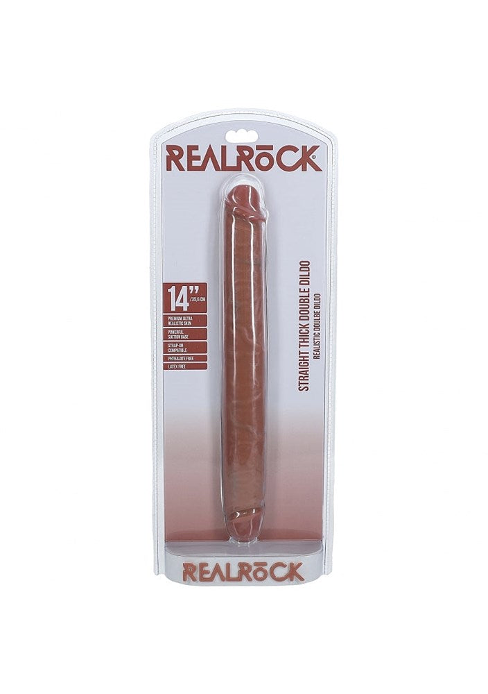 REALROCK Thick Double Ender Realistic Dildo - Double Ender
