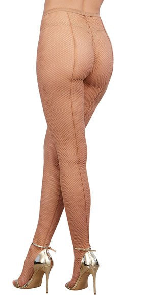 Dream Girl Fishnet Pantyhose With Back Seam OS - Fishnet and Thigh Highs