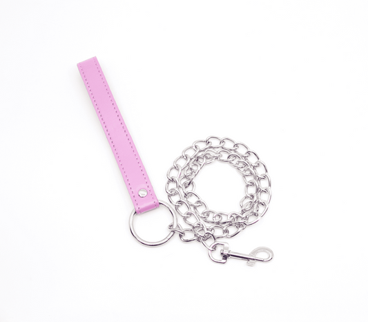 Berlin Baby Pink Handle BDSM Chain Leads
