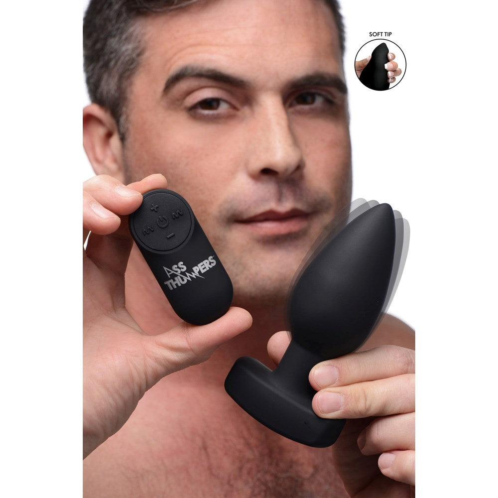 XR Brands Ass Thumpers The Taper Vibrating Butt Plug - Butt Plugs