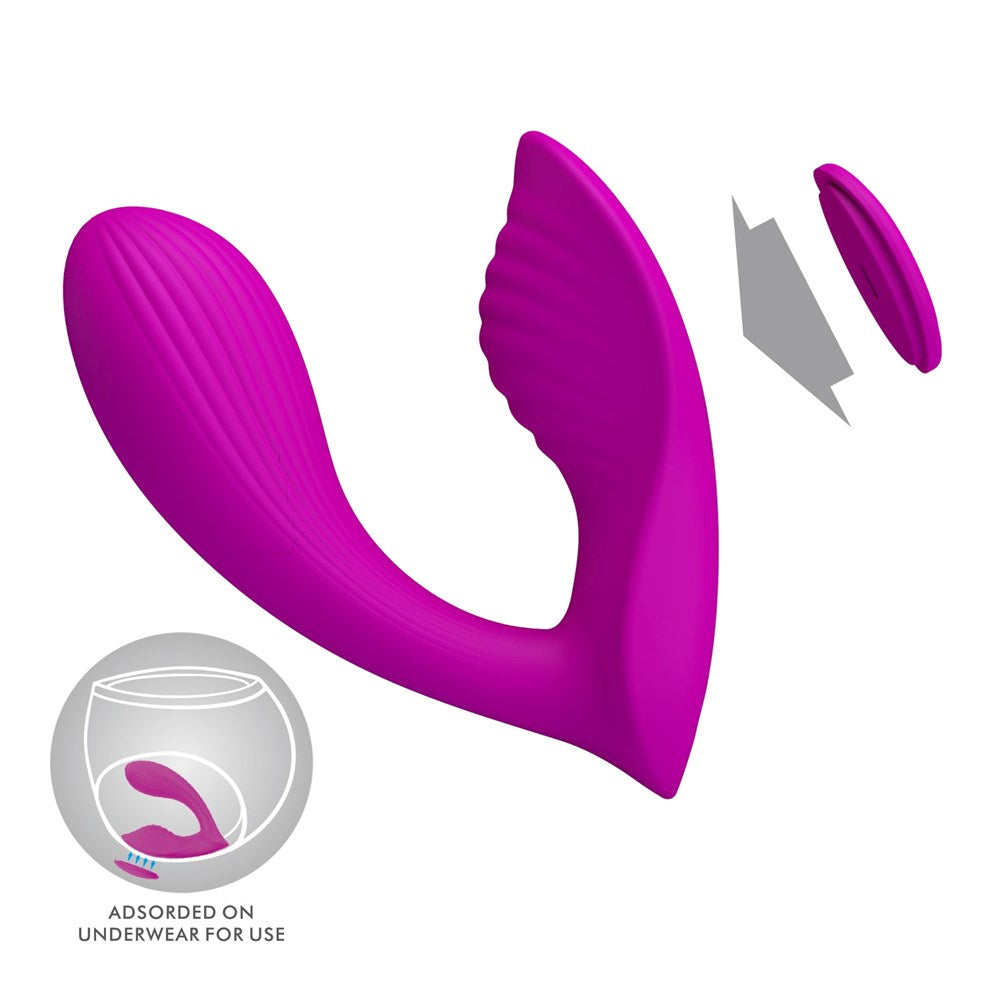 Pretty Love Rechargeable Zico Panty Vibrator Purple - Remote Control Vibrators