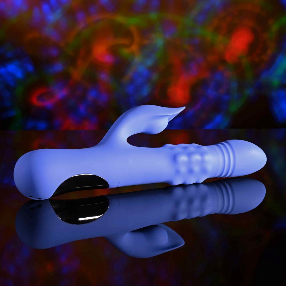 Evolved POP GOES THE O Thrusting & Bulging Rabbit Vibrator - Rabbit Vibrators