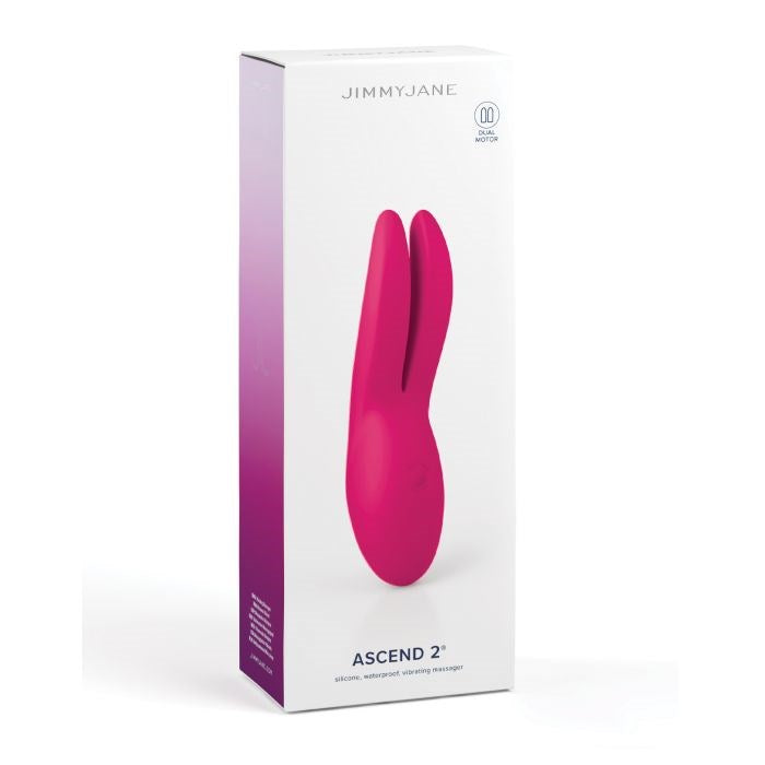 JimmyJane Ascend 2 Rechargeable Dual Tip Clitoral Vibrator - Clit Ticklers and Pulsators