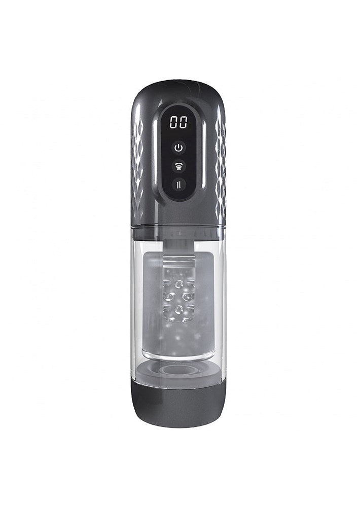 Shots Toys PUMPED Vortex Rotating and Thrusting Masturbator - Masturbators and Strokers