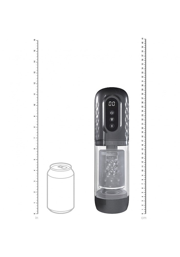 Shots Toys PUMPED Vortex Rotating and Thrusting Masturbator - Masturbators and Strokers